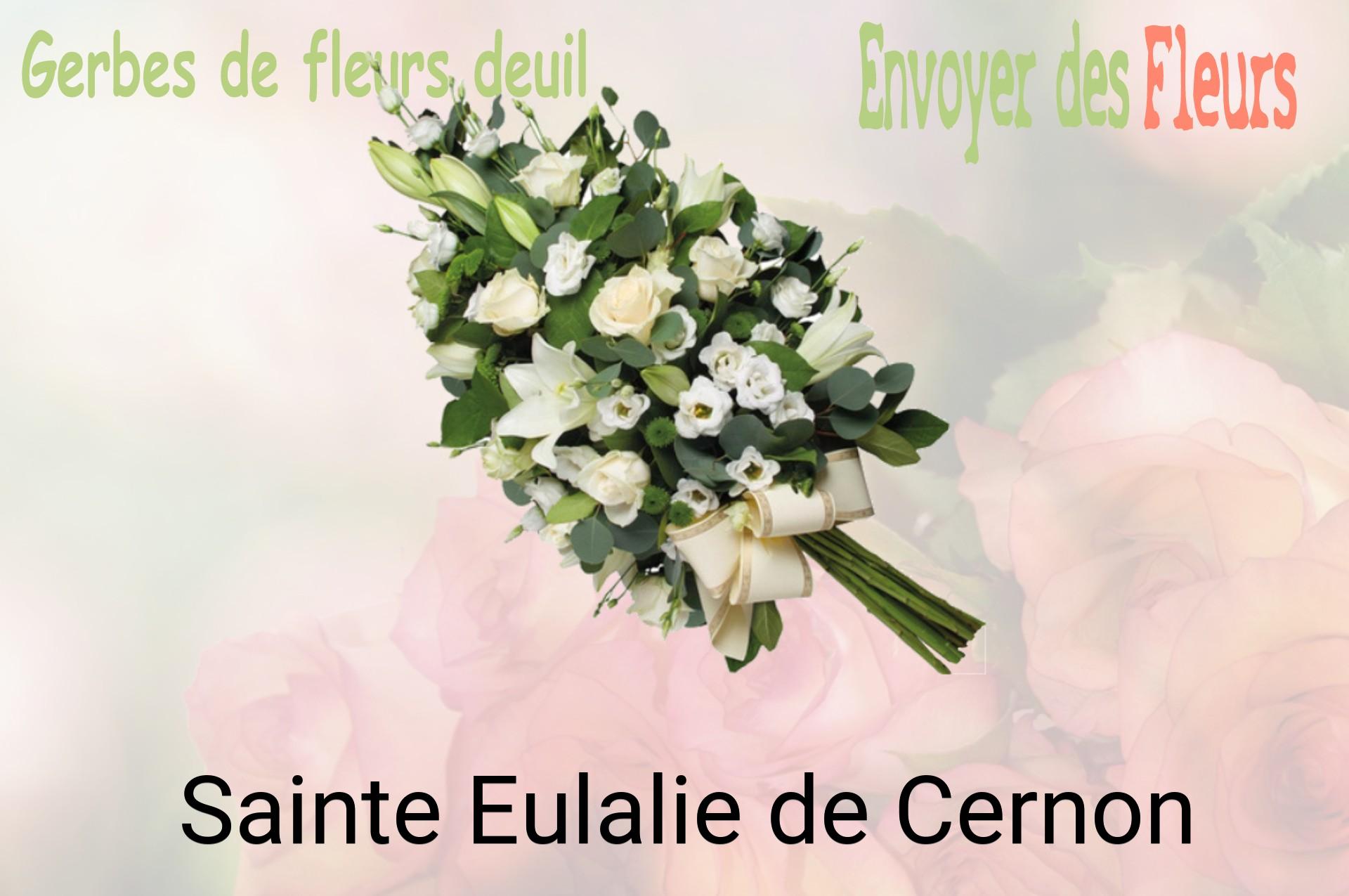 Gerbe de fleurs de deuil livrée à Sainte-Eulalie-de-Cernon